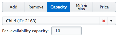 Per-availability capacity