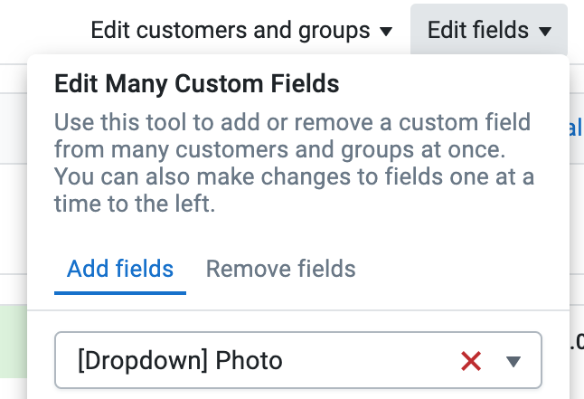 Adding a field to multiple items
