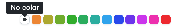 Removing an item's color