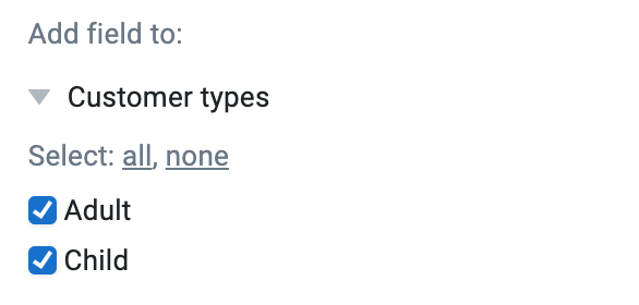 Adding a field to multiple items