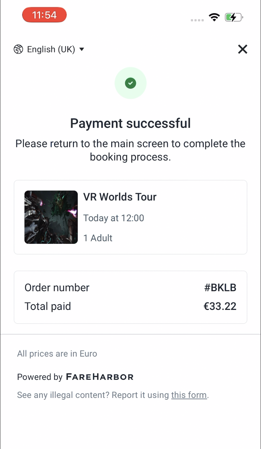 Dock-Payment-Successful