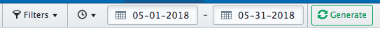 Reports toolbar