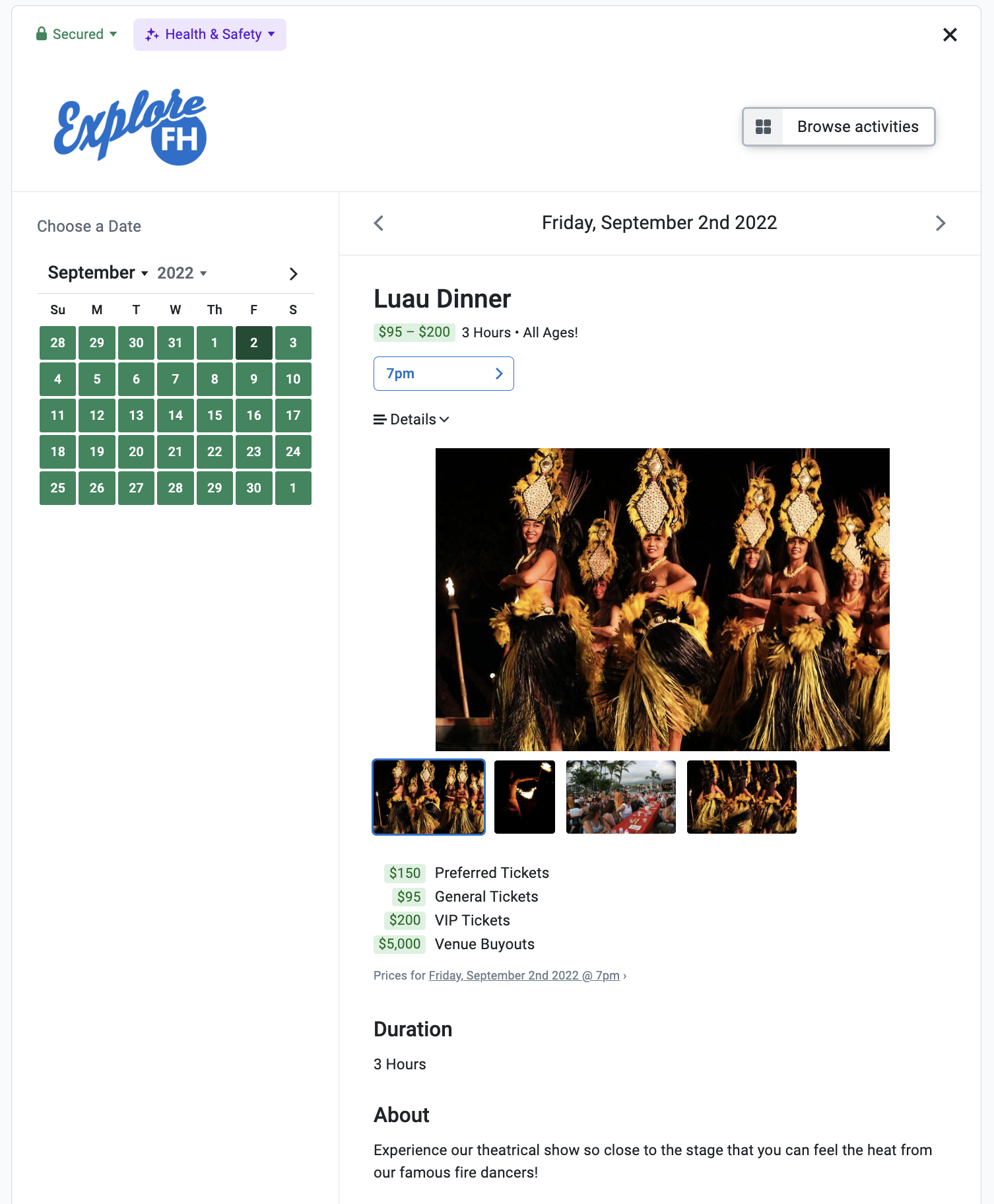 Example of expanded details